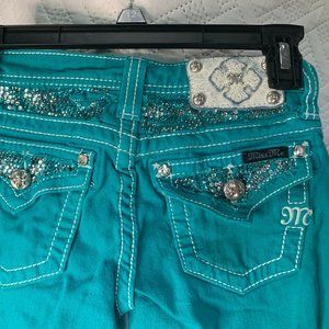 Miss Me Peacock Teal Jeans